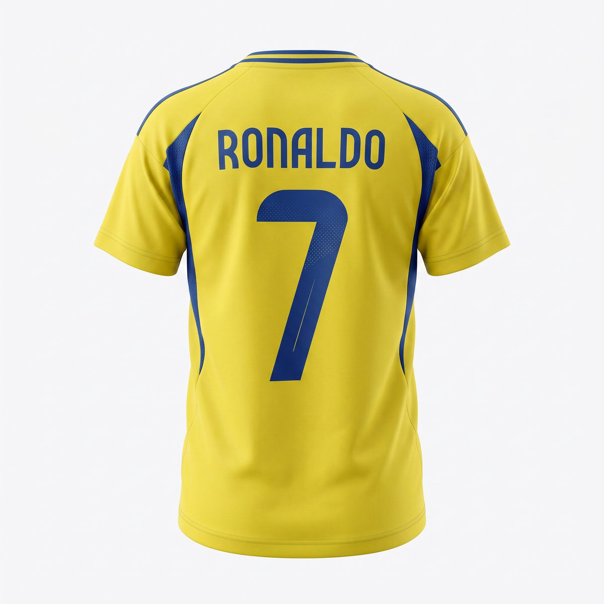 Al Nassr Ronaldo #7 Kids Soccer Jersey Set – Yellow/Blue