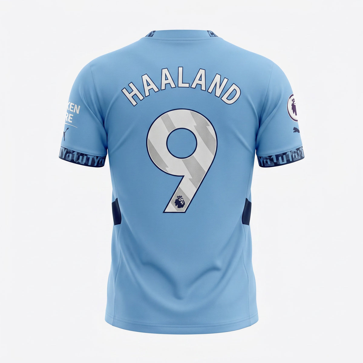 Manchester City Haaland #9 Kids Soccer Jersey Set – Sky Blue/White