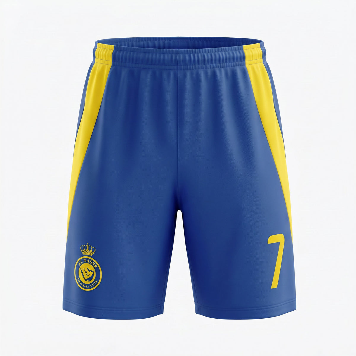 Al Nassr Ronaldo #7 Kids Soccer Jersey Set – Yellow/Blue