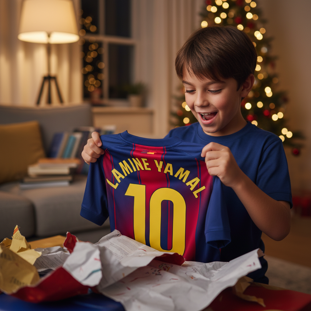 Lamine Yamal #10 Soccer Jersey Set Kid Sizes