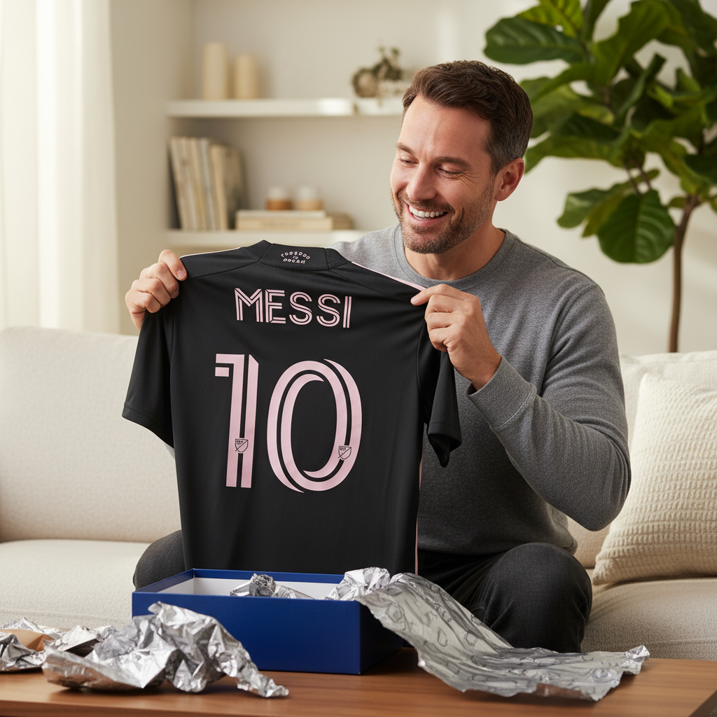 Messi Black Jersey Adult Sizes