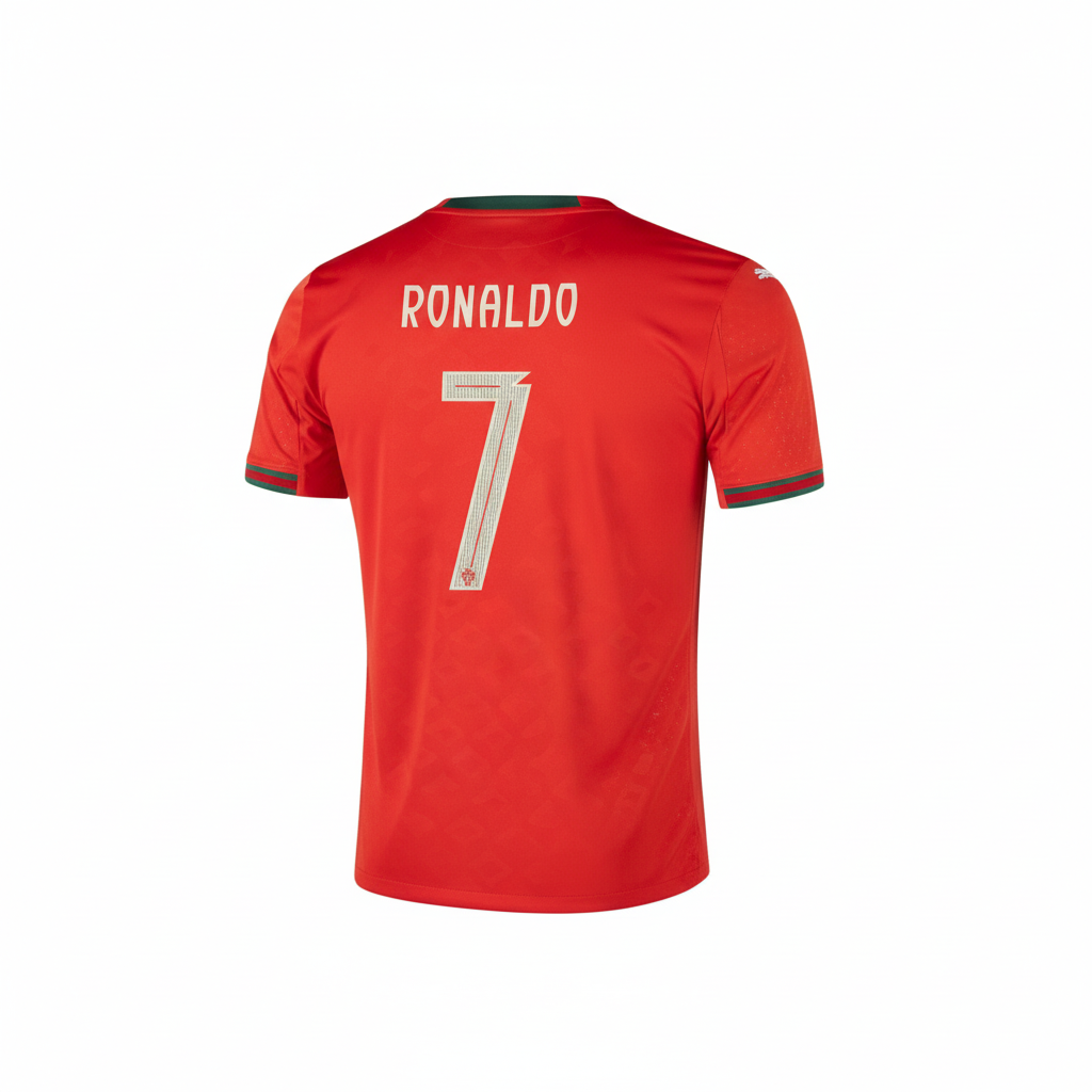 Portugal Cristiano Ronaldo #7 2025 Home Kid Sizes Soccer Jersey
