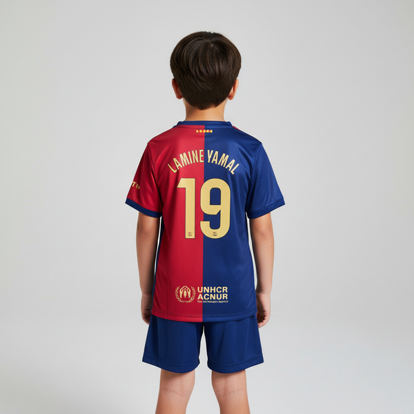 Lamine Yamal #19 Soccer Jersey Set Kid Sizes
