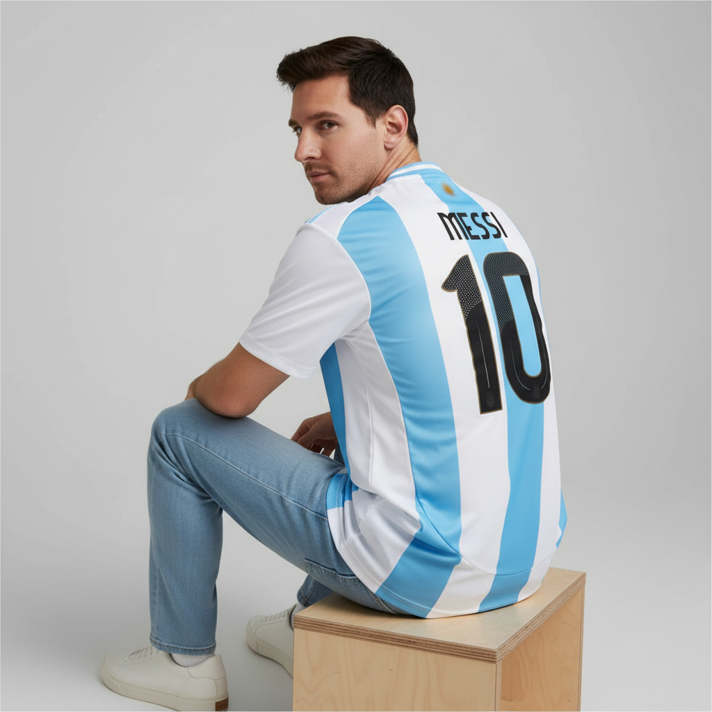Messi Argentina Jersey Adult Sizes