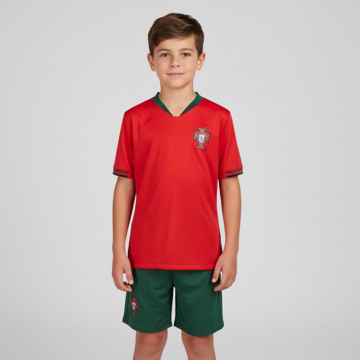Portugal Cristiano Ronaldo #7 2025 Home Kid Sizes Soccer Jersey