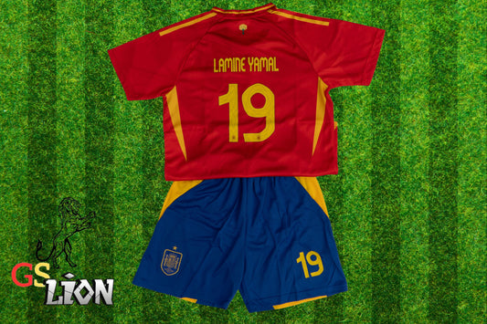 Lamine Yamal Spain Kids Soccer Jersey